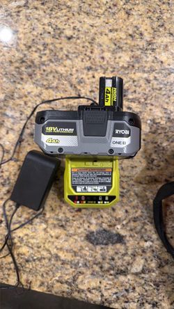 Ryobi 18v 4 amp hour high performance battery plus charger