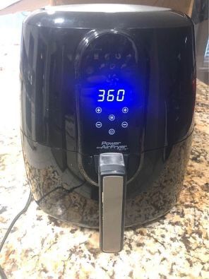 NEW IN THE BOX Power Air Fryer Elite 5.5 Qt black - Model GLA-716 With Digital Display