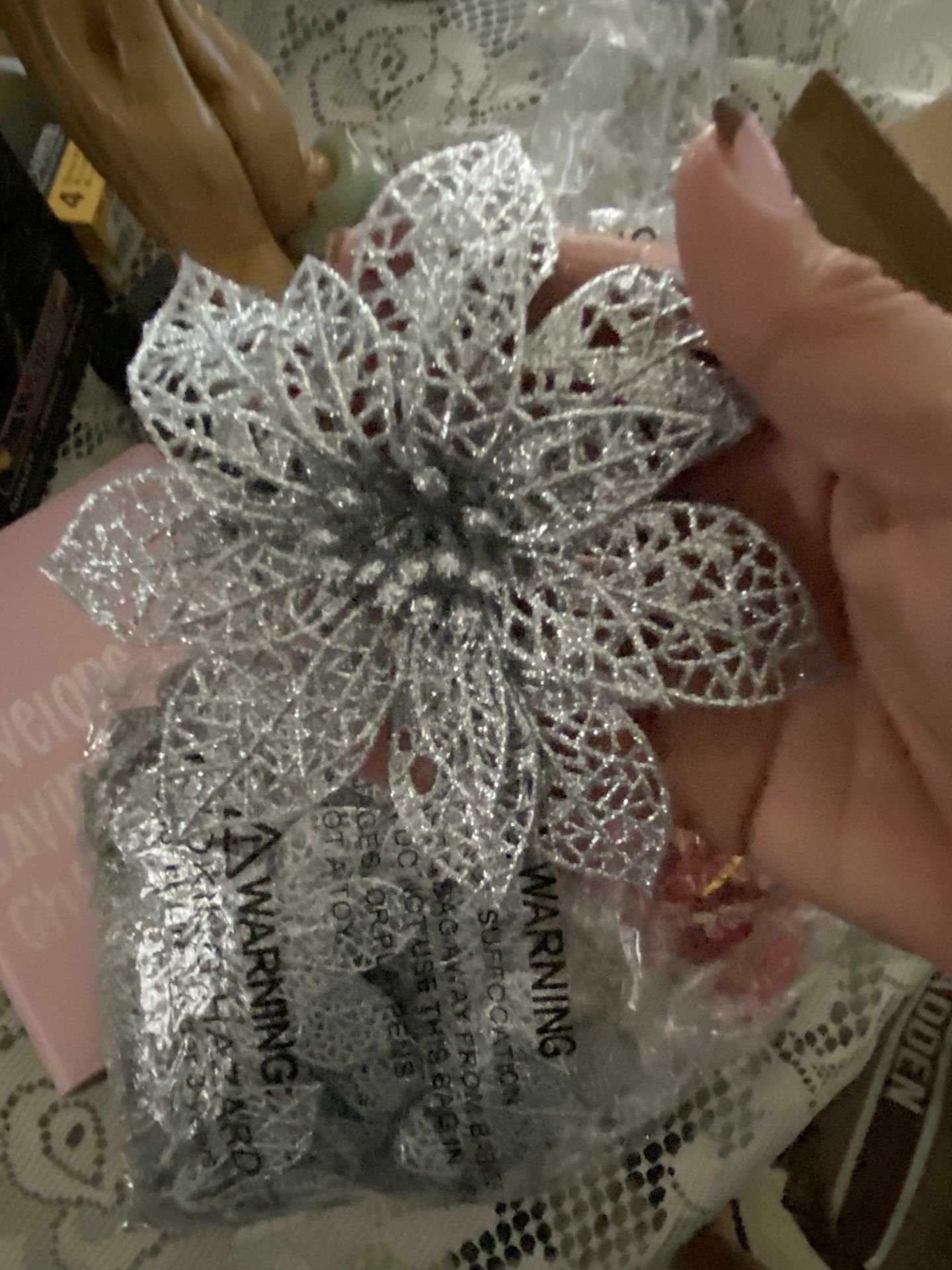 Silver Decorate Flowers 🌹 