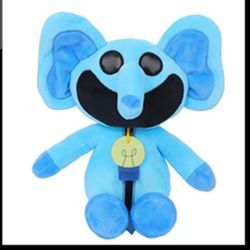Smiling Critter Blue Elephant Plush