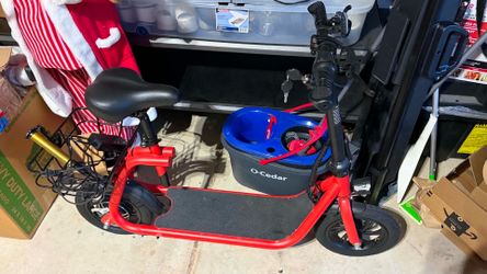 Electric scooter with seat