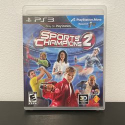 Sports Champions 2 PS3 Sony Playstation 3 Like New Video Game 3D Move