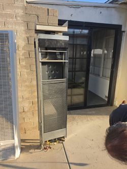 Double wall gas heater particle new. Never been used