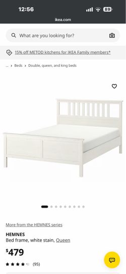 IKEA hemnes queen bed frame