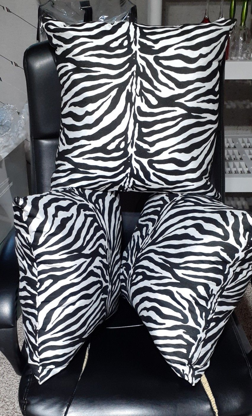 Zebra Toss Pillows