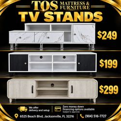 TV Stands – Multiple Styles Available 🚚WE DELIVER🚚