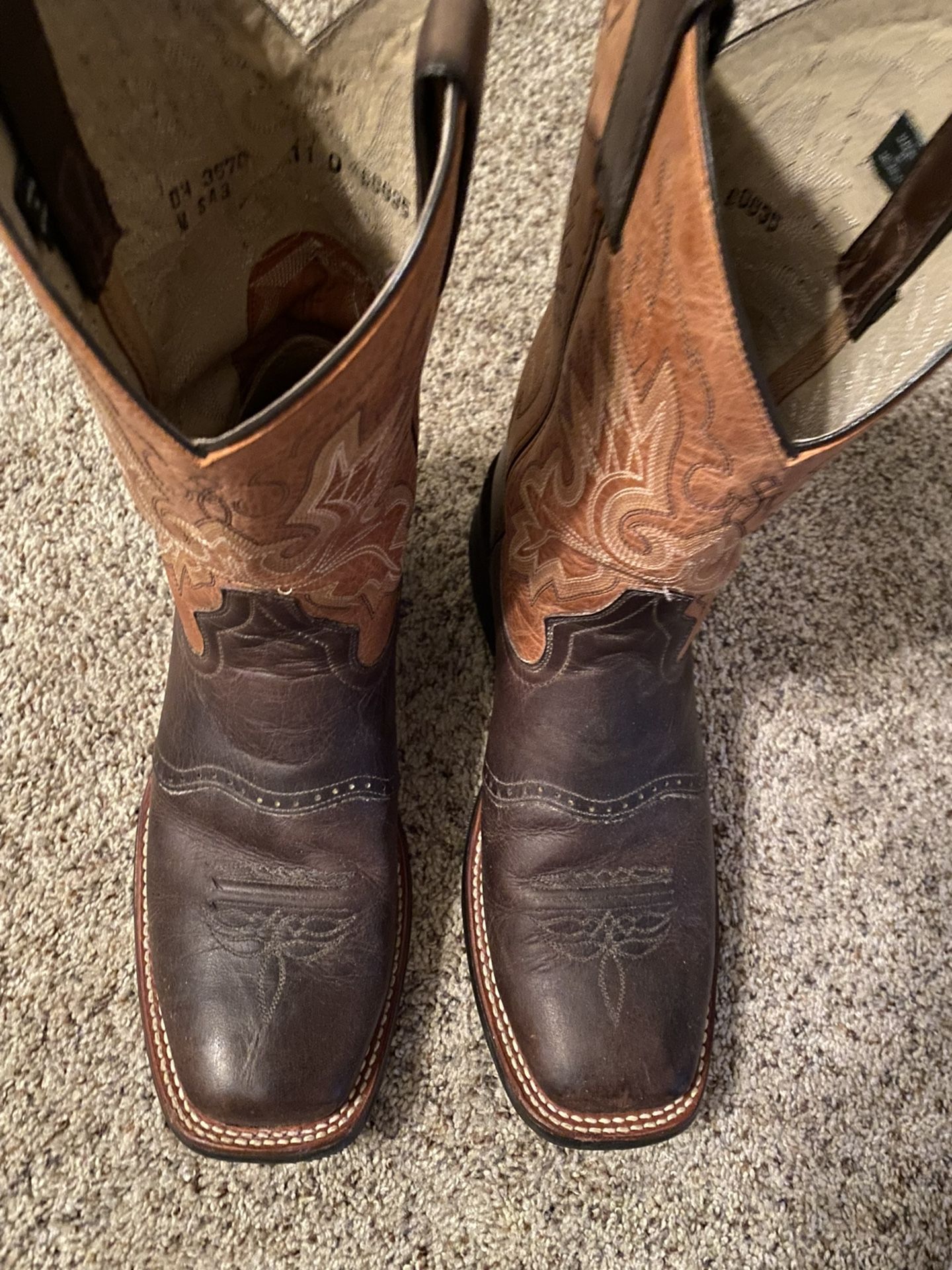 Double H Brans Boots With Rubber Sole.