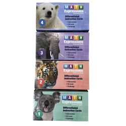 Math Expressions Differentiated Instruction Cards Grades 1-4 HMH Lot
