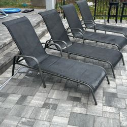 Pool Lounge Chairs 1 Year Used 