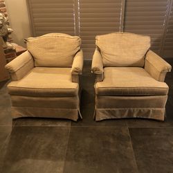 2 Retro Drexel Heritage Club Chairs