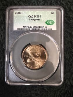 2000-P Sacagawea $1 Grade MS64 CAC certified