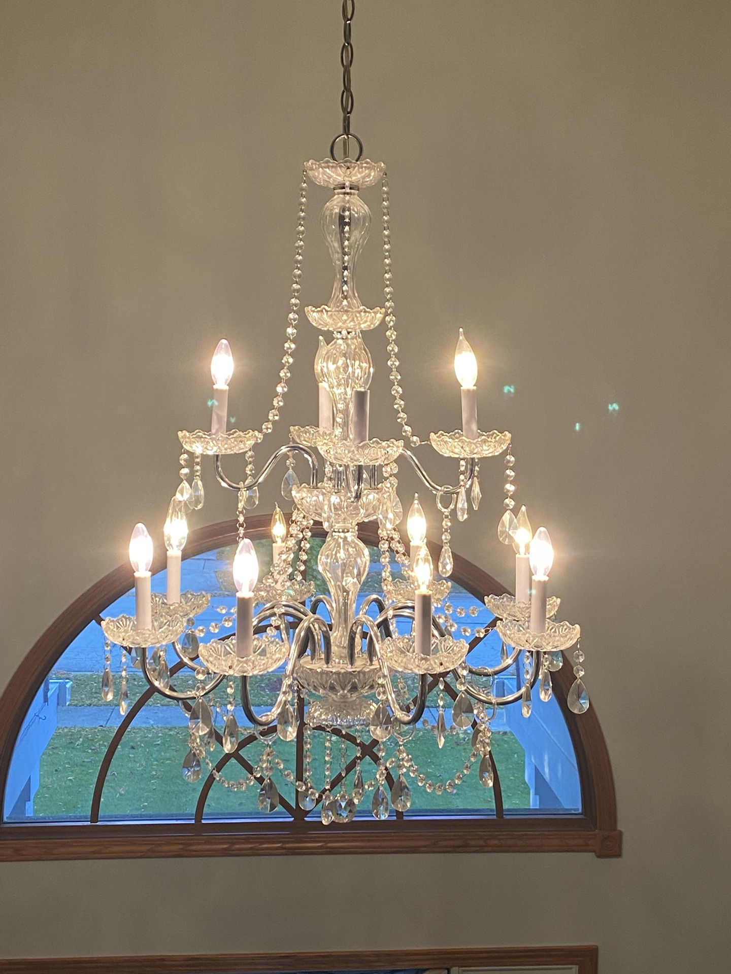 Vintage Crystal Chandelier 