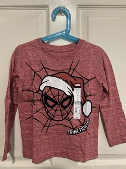 Spider Man Christmas Long Sleeve Shirt 5T