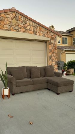 🩶CUTE GRAY SECTIONAL SOFA COUCH SET W MOVEABLE CHAISE! DELIVERY AVAILABLE