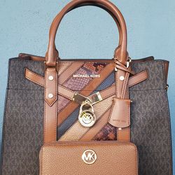 Michael Kors Large Satchel And Wallet Set 👜