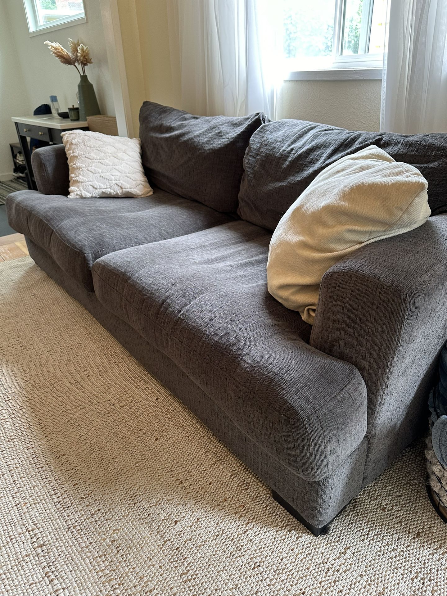 Comfy & Deep Gray Couch