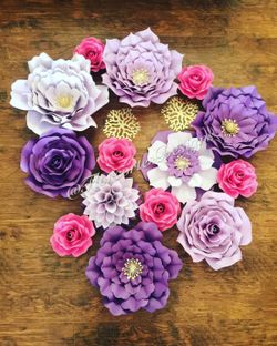 Paper flowers / flores de papel