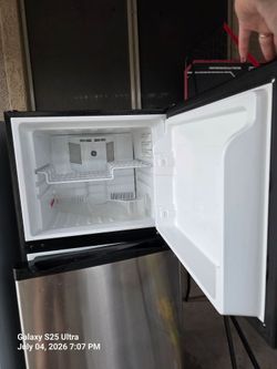 Stainless steel fridge