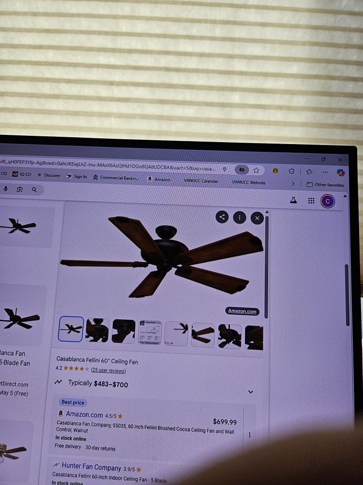 66" Casablanca Ceiling Fan