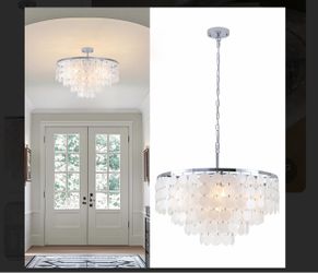 Glass chandelier
