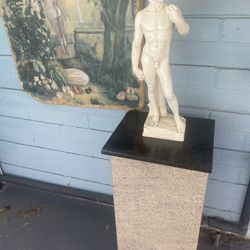 Statue Of David With Pedestal 
