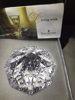 Diamond Waterford Crystal Paper Weight / New