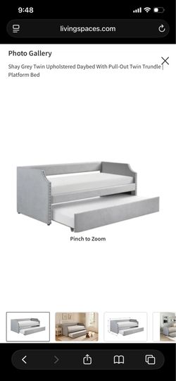 Day bed dark grey