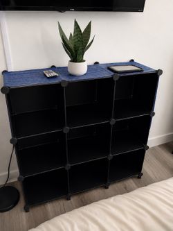 black cubby storage