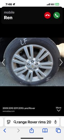 2010 Range Rover tire and rims