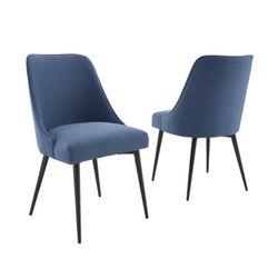 Blue Dining Room Chairs (Set Of 4) New In Box