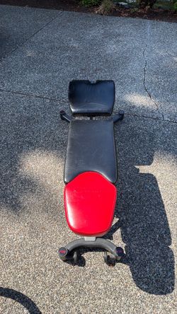 Bowflex adjustable weight bench (slightly damaged)
