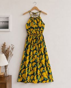 Banana print dress