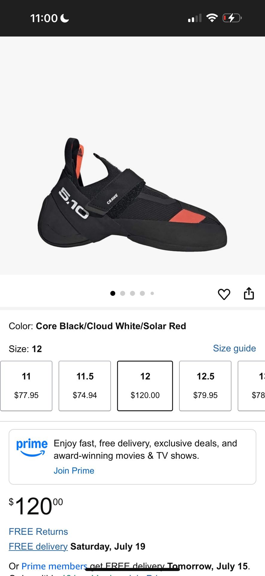 Adidas Crawe Rock Climbing Shoes