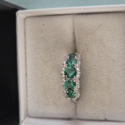 Emerald Band Ring