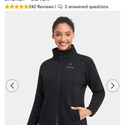 Women’s Heated Full Zip Fleece Jacket- NWT- Medium