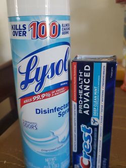 Lysol And Toothpaste