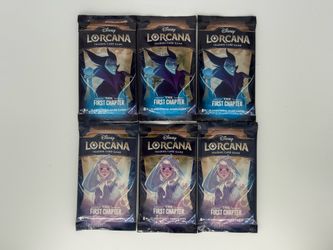 New Sealed Disney Lorcana Booster Packs from The First Chapter