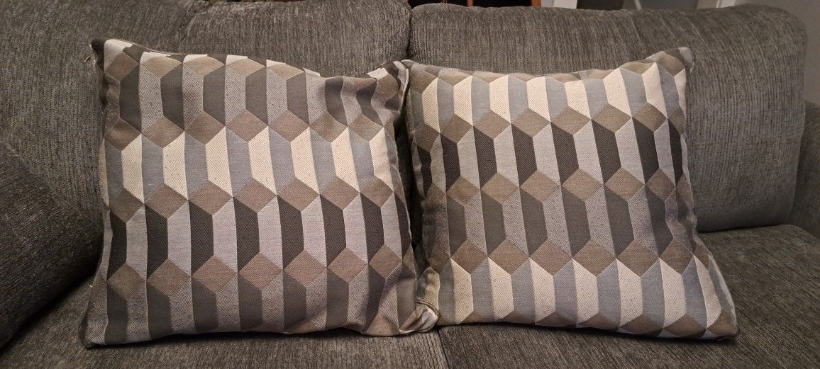 2 Decorative Pillows - $3.50 For 1 or $6.00 For Both