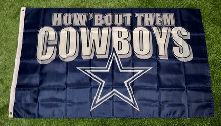 Cowboys flag size 5’x3’