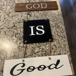 Wood wall sign