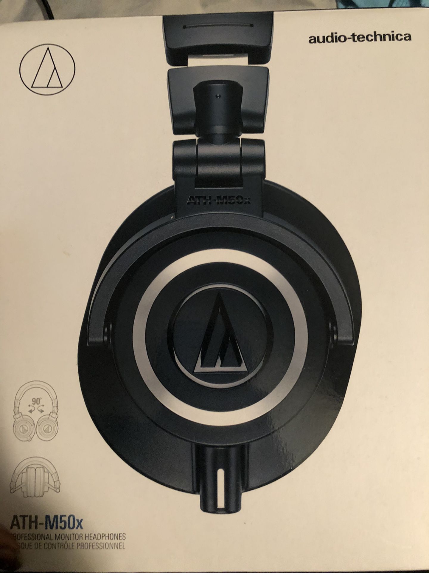 Audio-Technica ATH-M50X Black 3.5mm Jack/Bluetooth Wireless Over-Ear Headphones