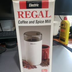 NEW Regal Ware Inc Coffee chef Spice herb Mill Grinder K7450 in box