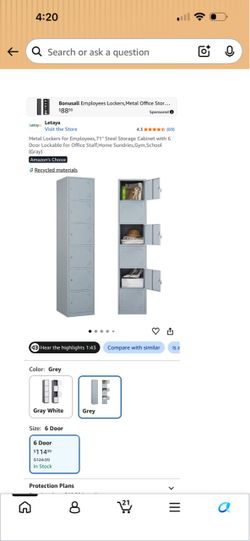 Metal storage locker