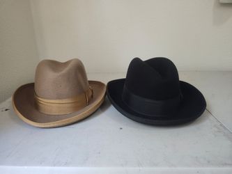 STACY ADAMS Fedora Wool Pair (tan/black)