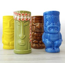 Tiki Mugs Set of 4