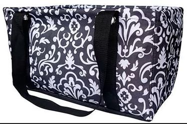 Collapsible Tote - Lg Reusable Grocery Shopping/Laundry/Utility Storage Bag
