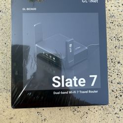 GL.iNet GL-BE3600 (Slate 7) Portable Travel Router, Pocket-Sized Dual-Band Wi-Fi 7 Travel 2.5 Gigabit Router, OpenVPN&Wireguard for Public, Hotel Wi-F