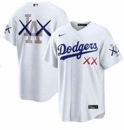 Los Angeles Dodgers Men's KAWS Stadium Jersey White