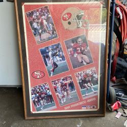 SF 49ers Poster Framed