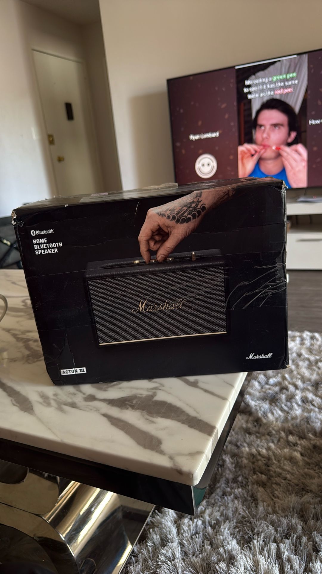 Marshall Acton III Bluetooth Home Speaker, Black